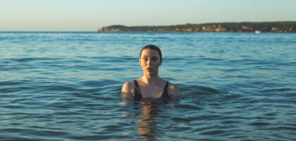 woman, nature, model, sea, ocean, person, water, bathing, bathing suit, portrait, wet, seascape