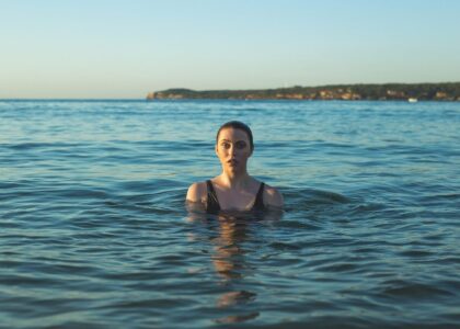 woman, nature, model, sea, ocean, person, water, bathing, bathing suit, portrait, wet, seascape